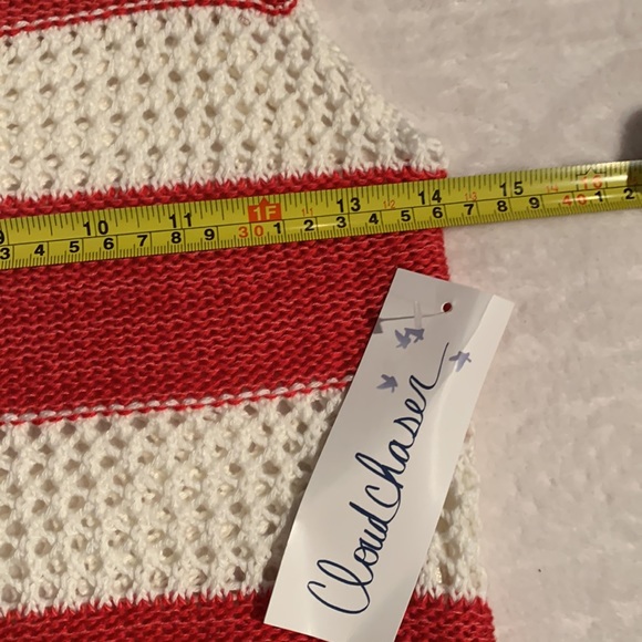 Cloud Chaser stars & stripes crocheted top with fringe size XS, NWTs - Picture 7 of 8